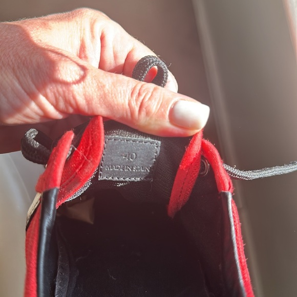 CELINE red canvas sneakers, Size 40 - Picture 8 of 11